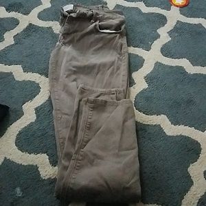 Brown express skinny jeans